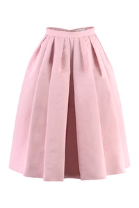 Pleated midi skirt